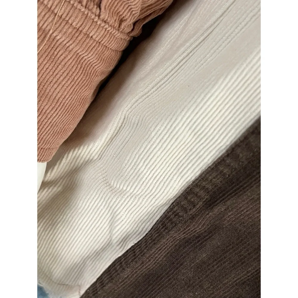 FANTASTIC FAWN color block corduroy oversized top M L - Picture 9 of 9